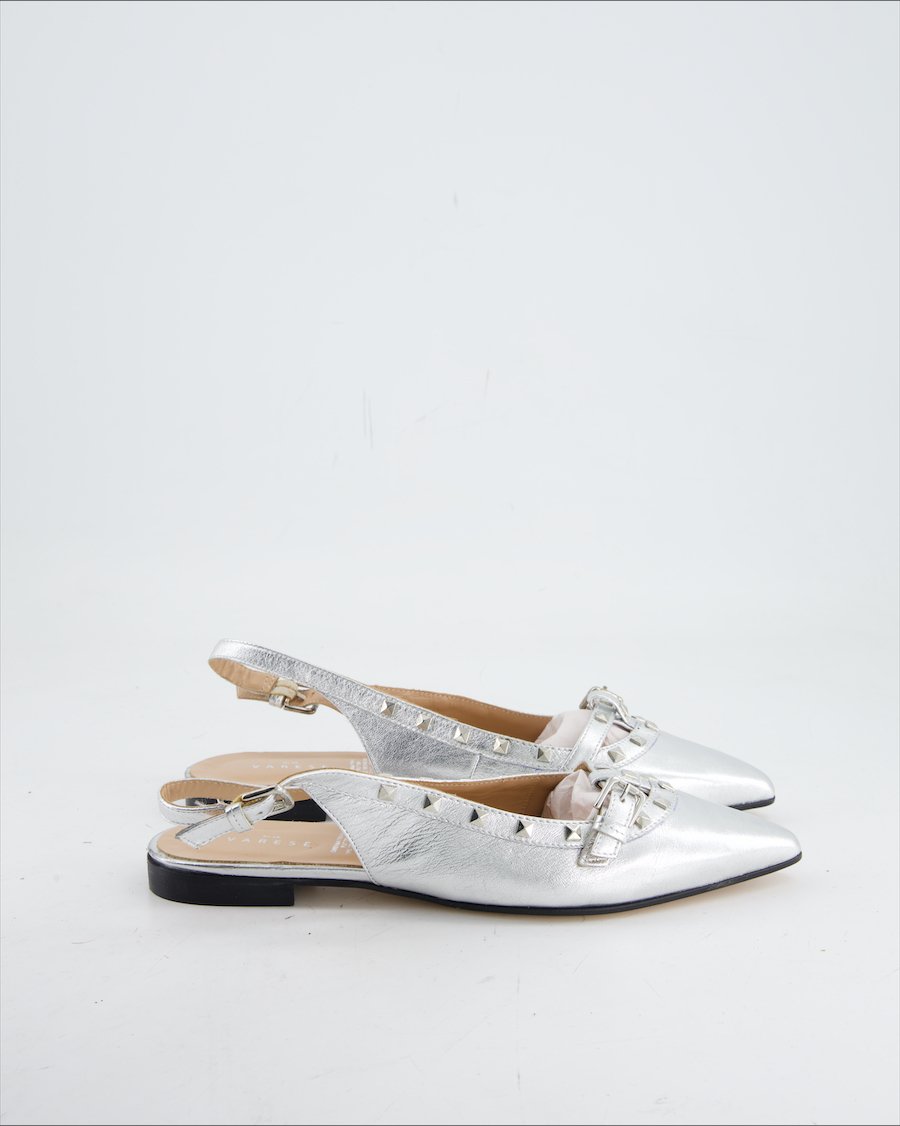 Varese Flats Leather Silver Eu 38