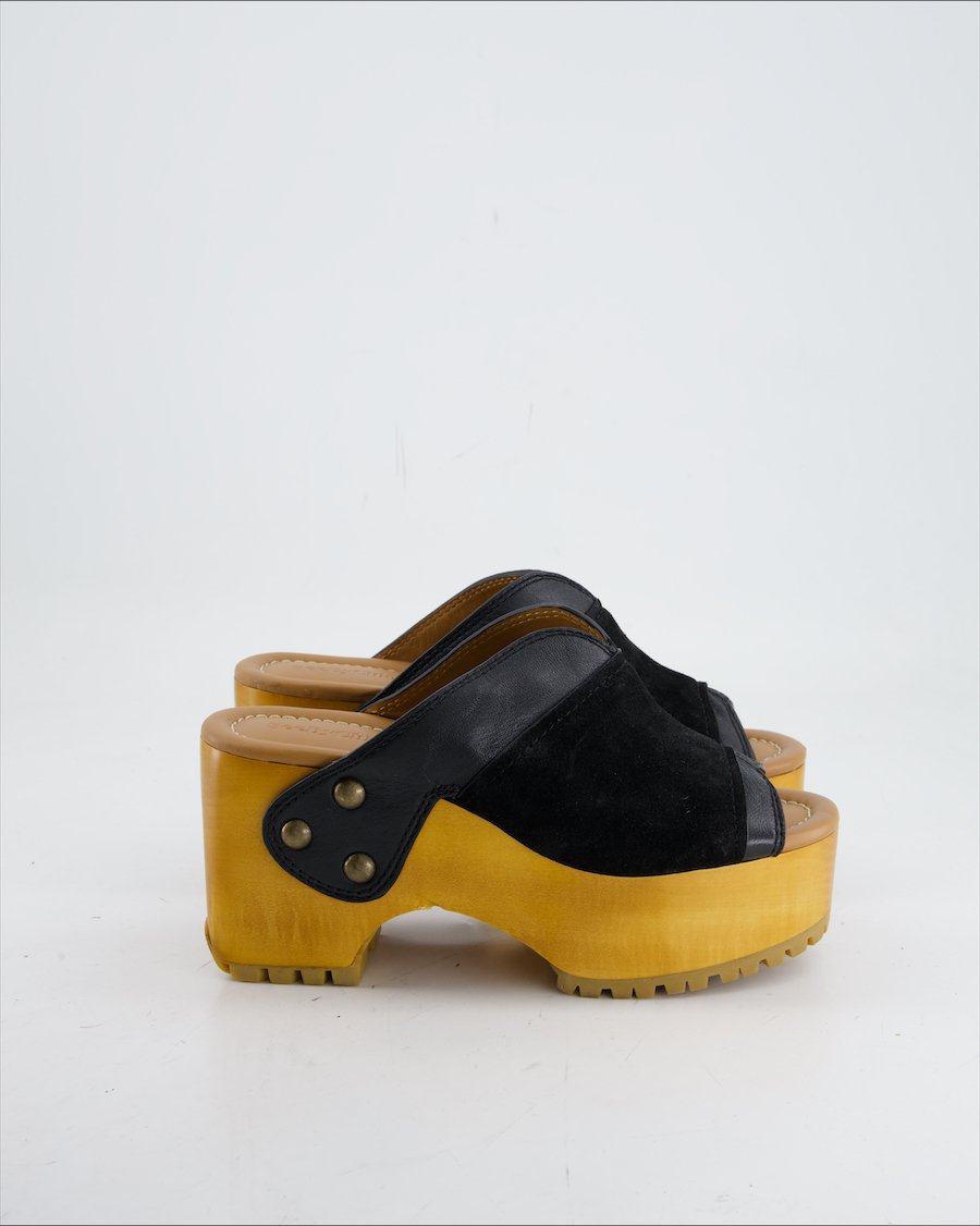 See By Chloe Heels Suede Black Eu 37