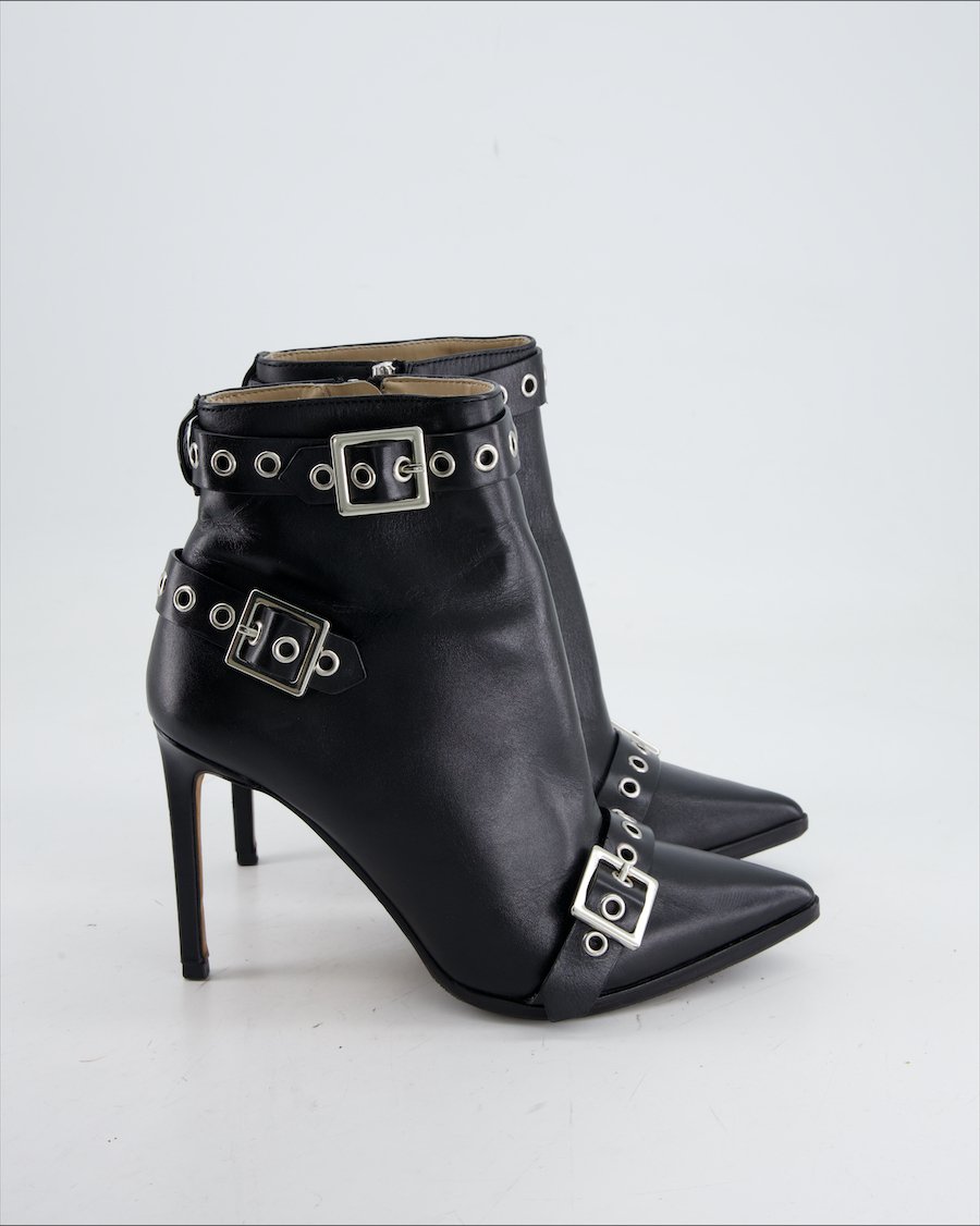 Diesel Heels Leather Black Eu 40