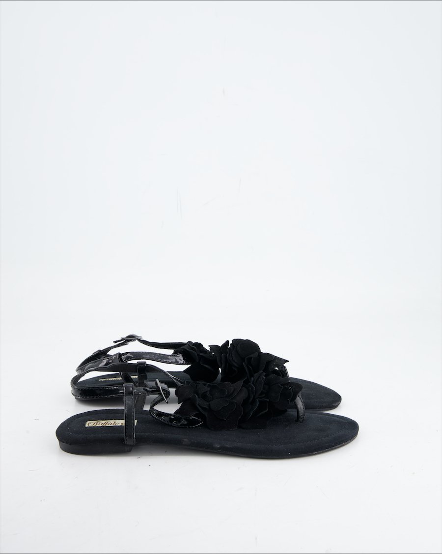 Buffalo Sandals Leather Black Eu 38
