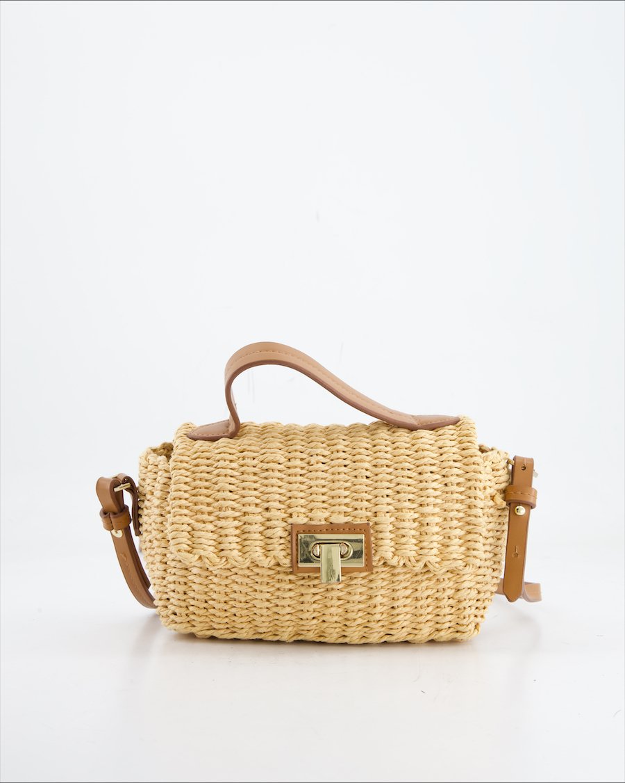 Zara Crossbody Bag Paper Brown