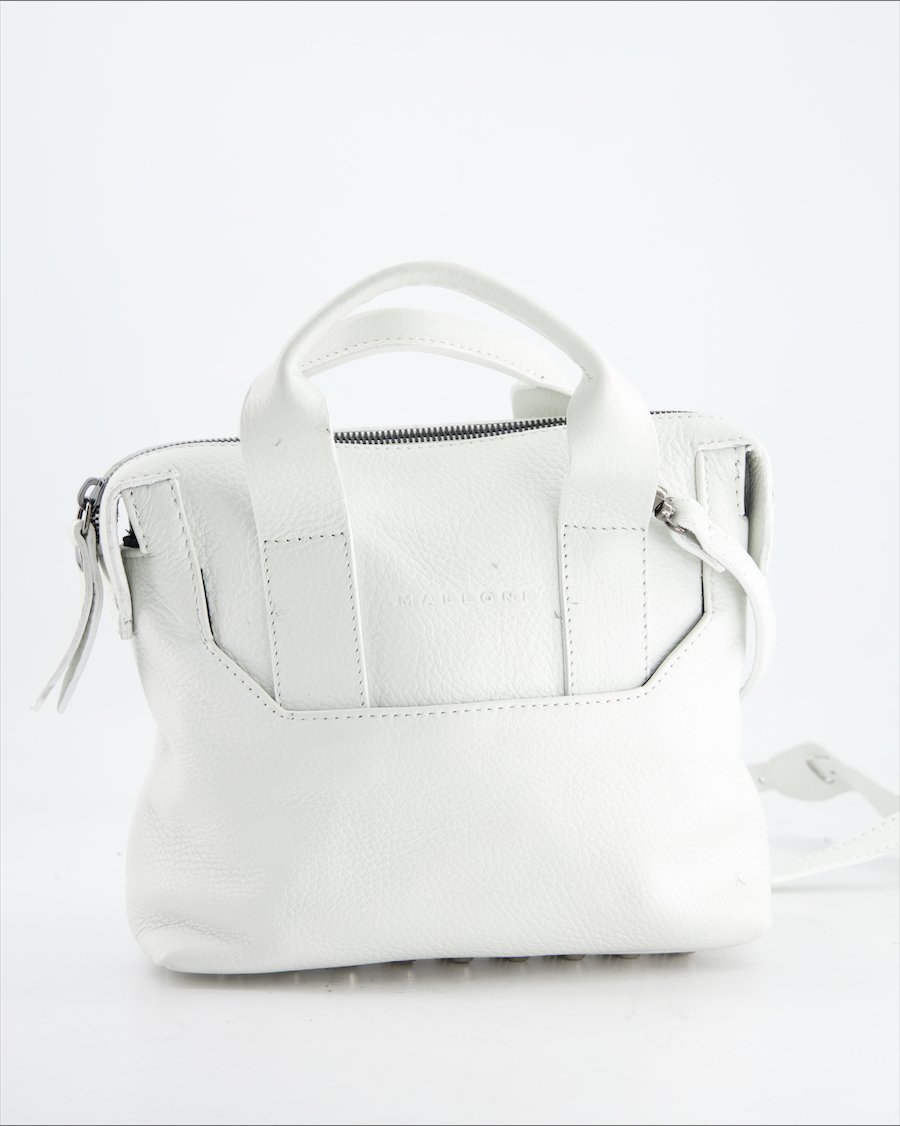 Malloni Handbag Leather White