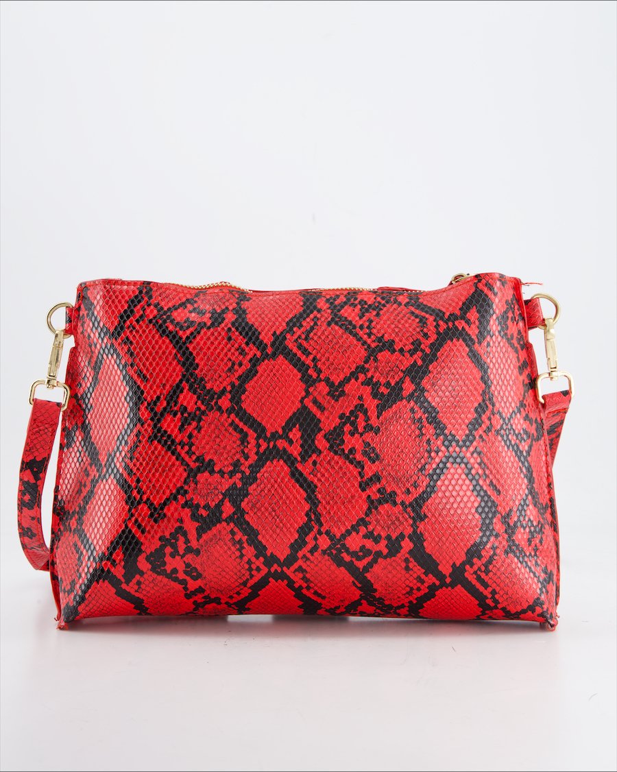 Chicoree Crossbody Bag Polyurethane Red