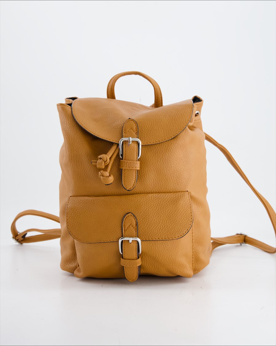 Even&Odd Backpack Polyurethane Camel