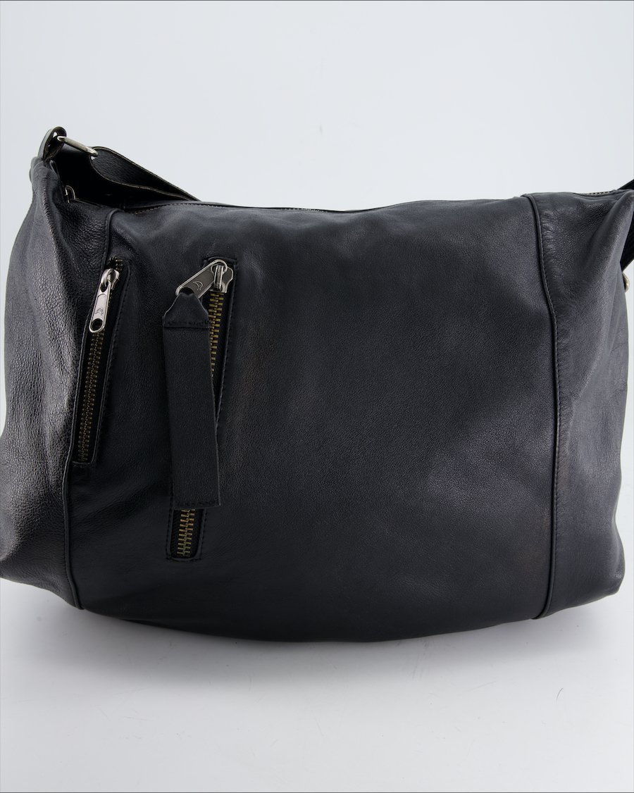 Mandarina Duck Shoulder Bag Leather Black
