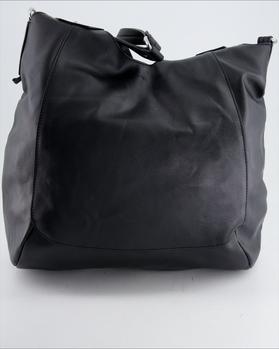 Esprit Shoulder Bag Polyurethane Black