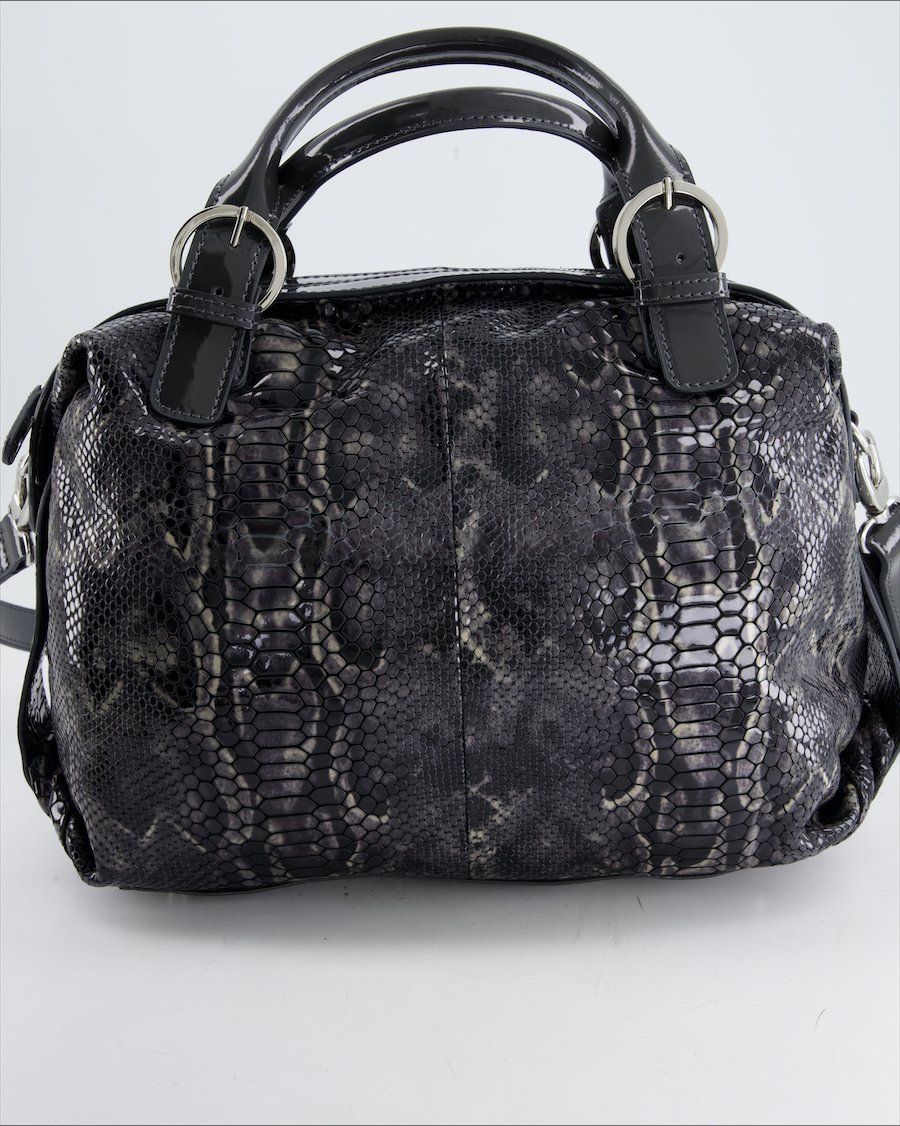 Saccobono Handbag Leather Grey