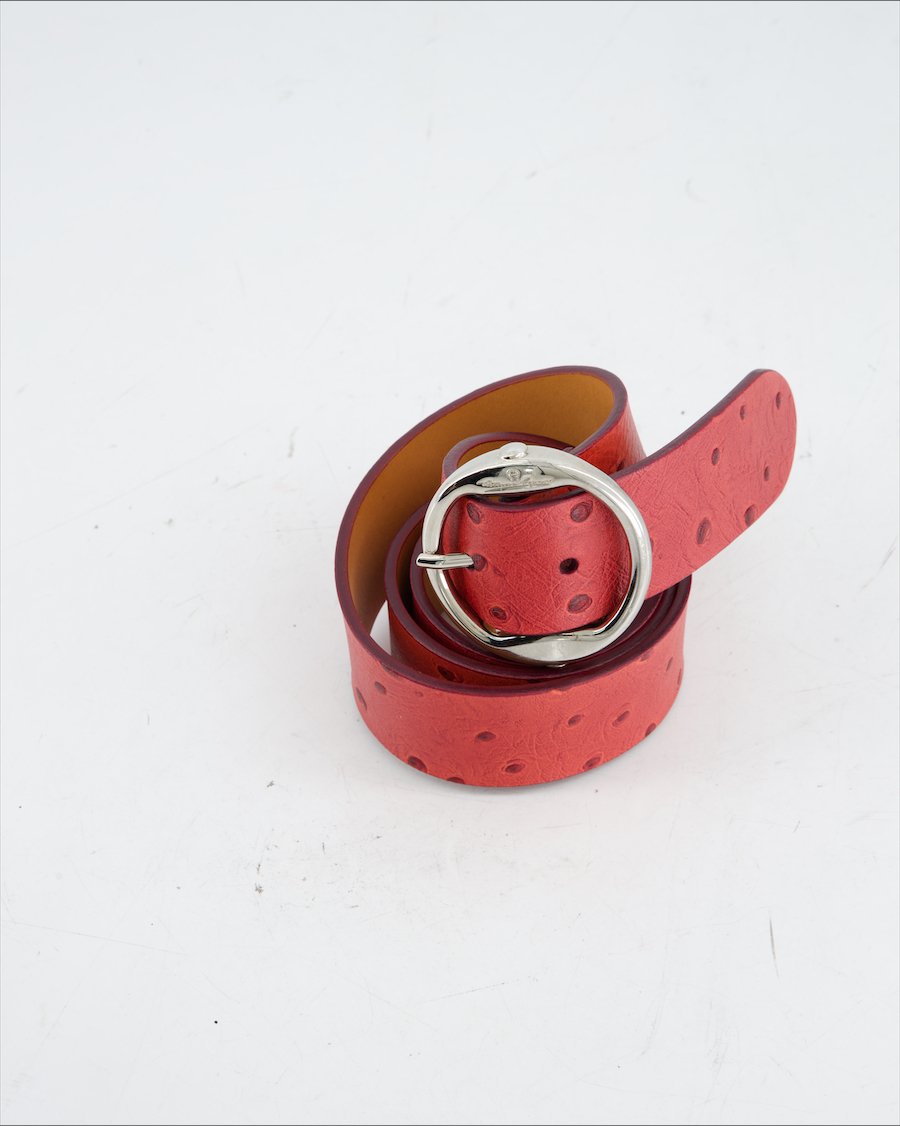 Aigner Belt Leather Red