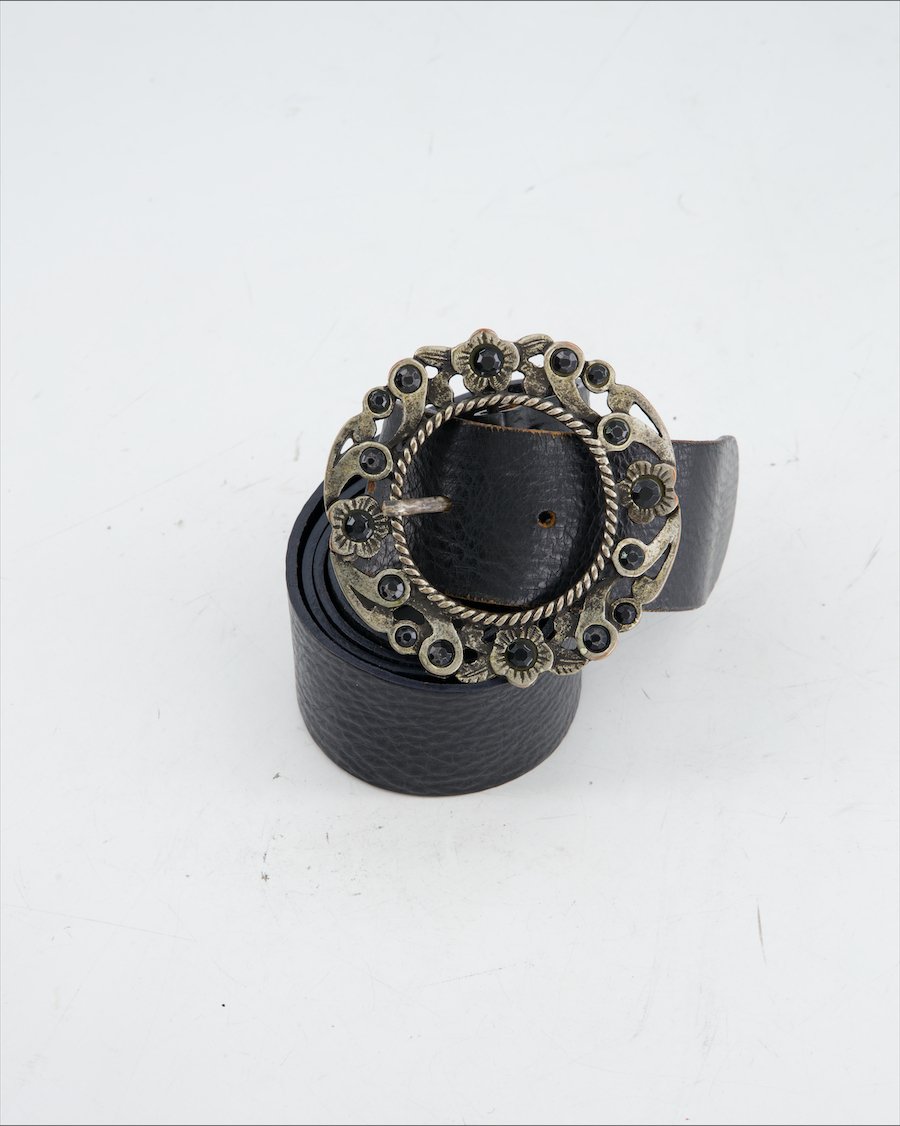 Motivi Belt Leather Black