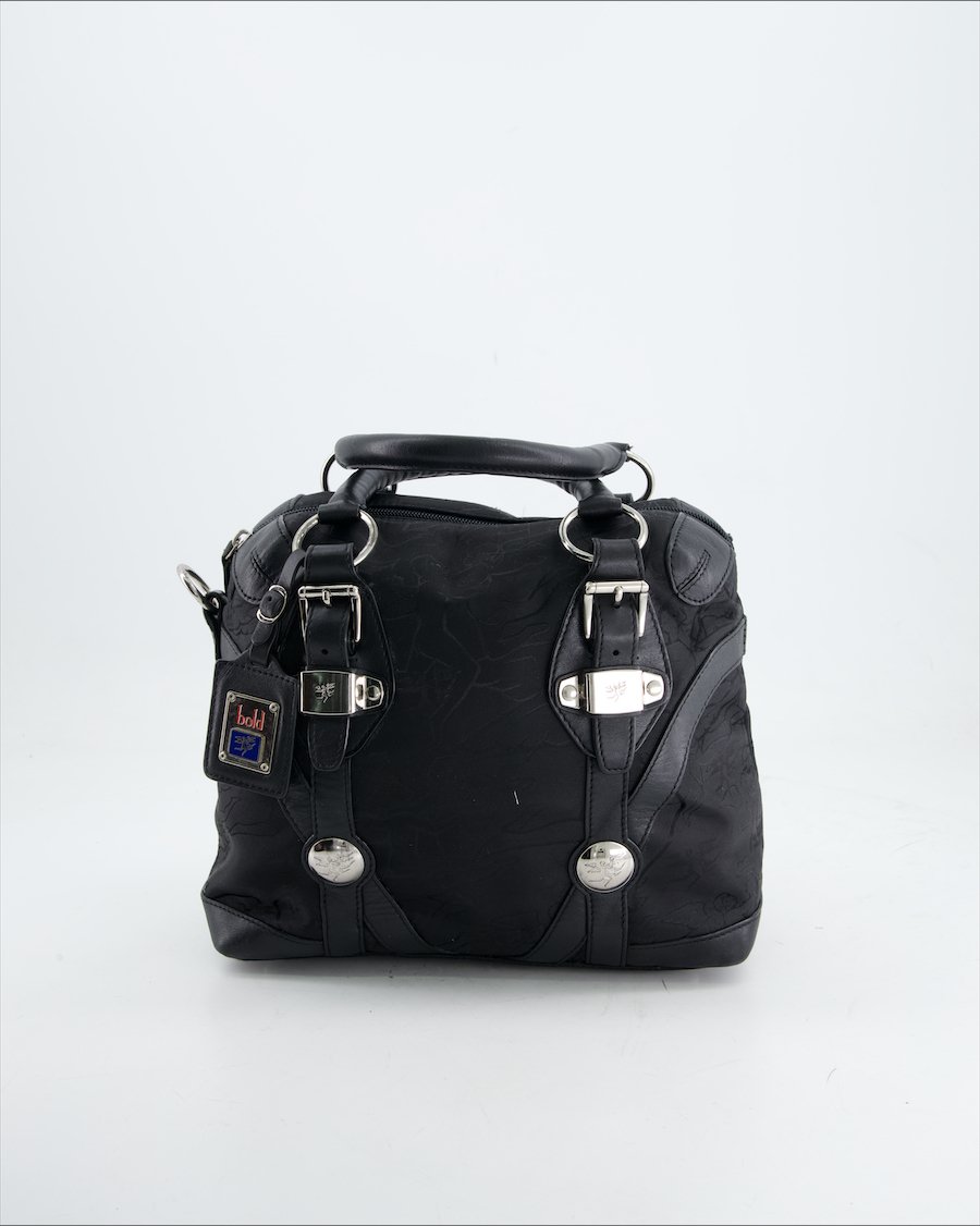 Piero Guidi Handbag Cloth Black