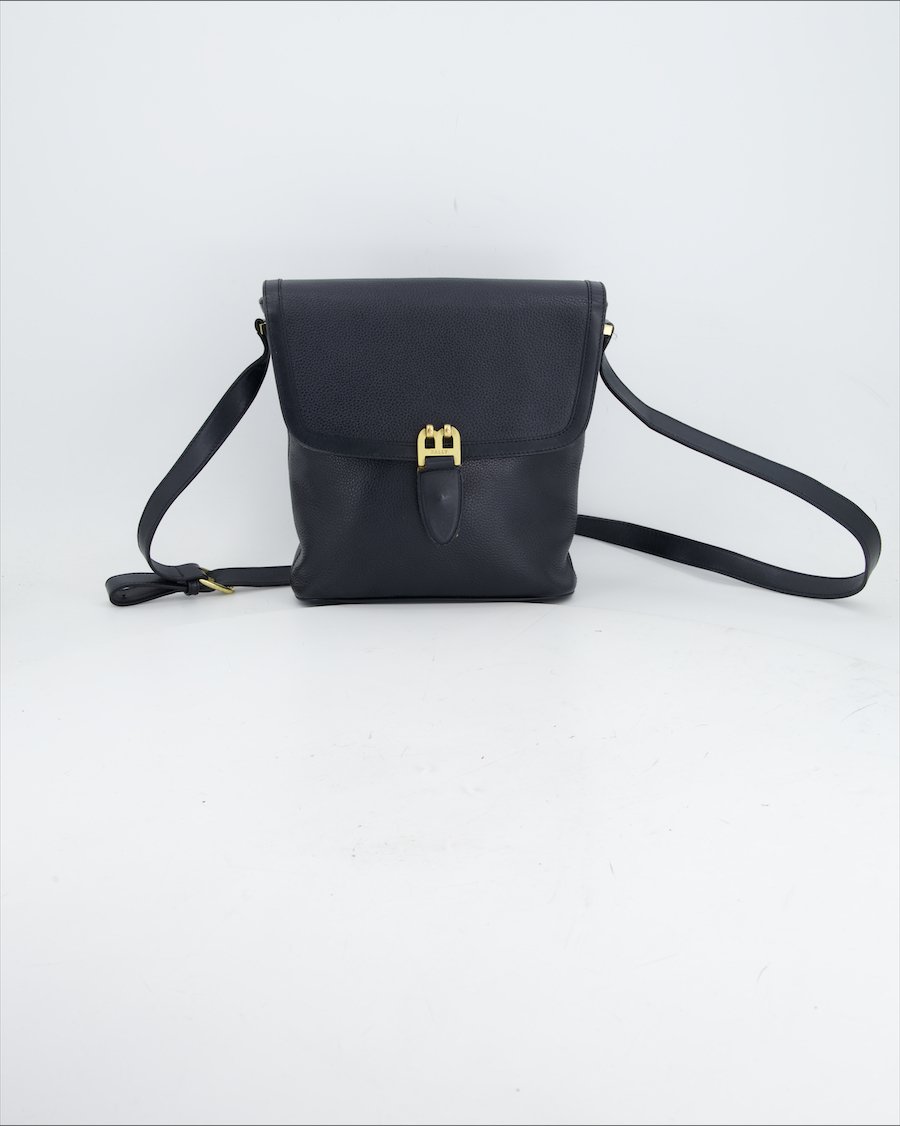 Bally Crossbody Bag Leather Navy