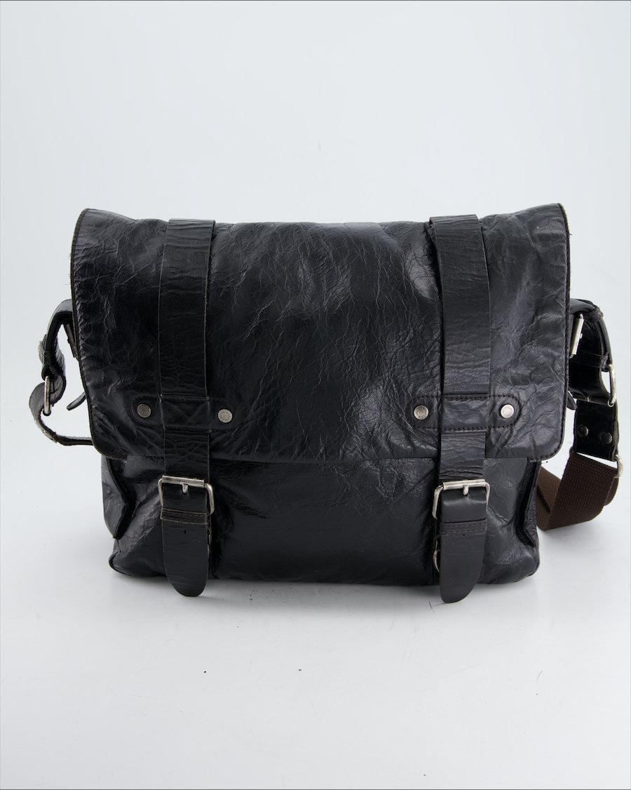 Aunts & Uncles Crossbody Bag Leather Black