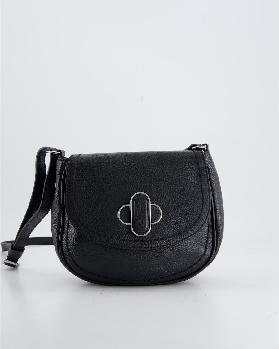 Plinio Visona Crossbody Bag Leather Black