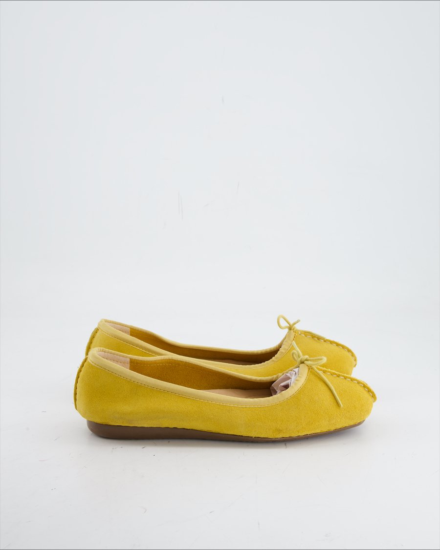 Clarks Flats Suede Yellow Eu 37.5
