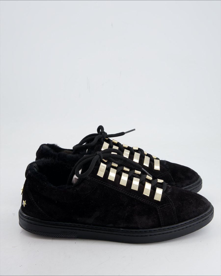 Jimmy Choo Trainers Suede Black Eu 43