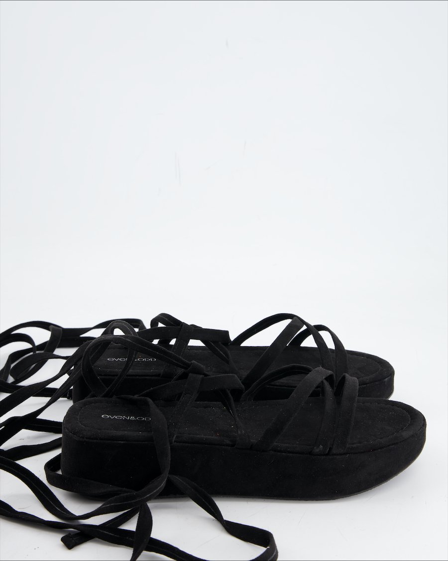 Even&Odd Sandals Suede Black Eu 39