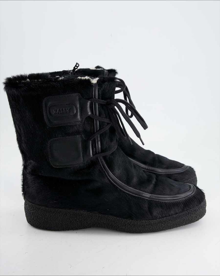Bally Boots Faux Fur Black Eu 44