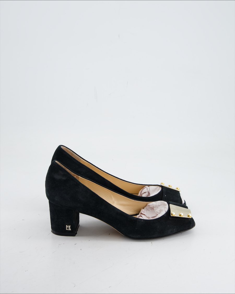 Lella Baldi Heels Suede Black Eu 37