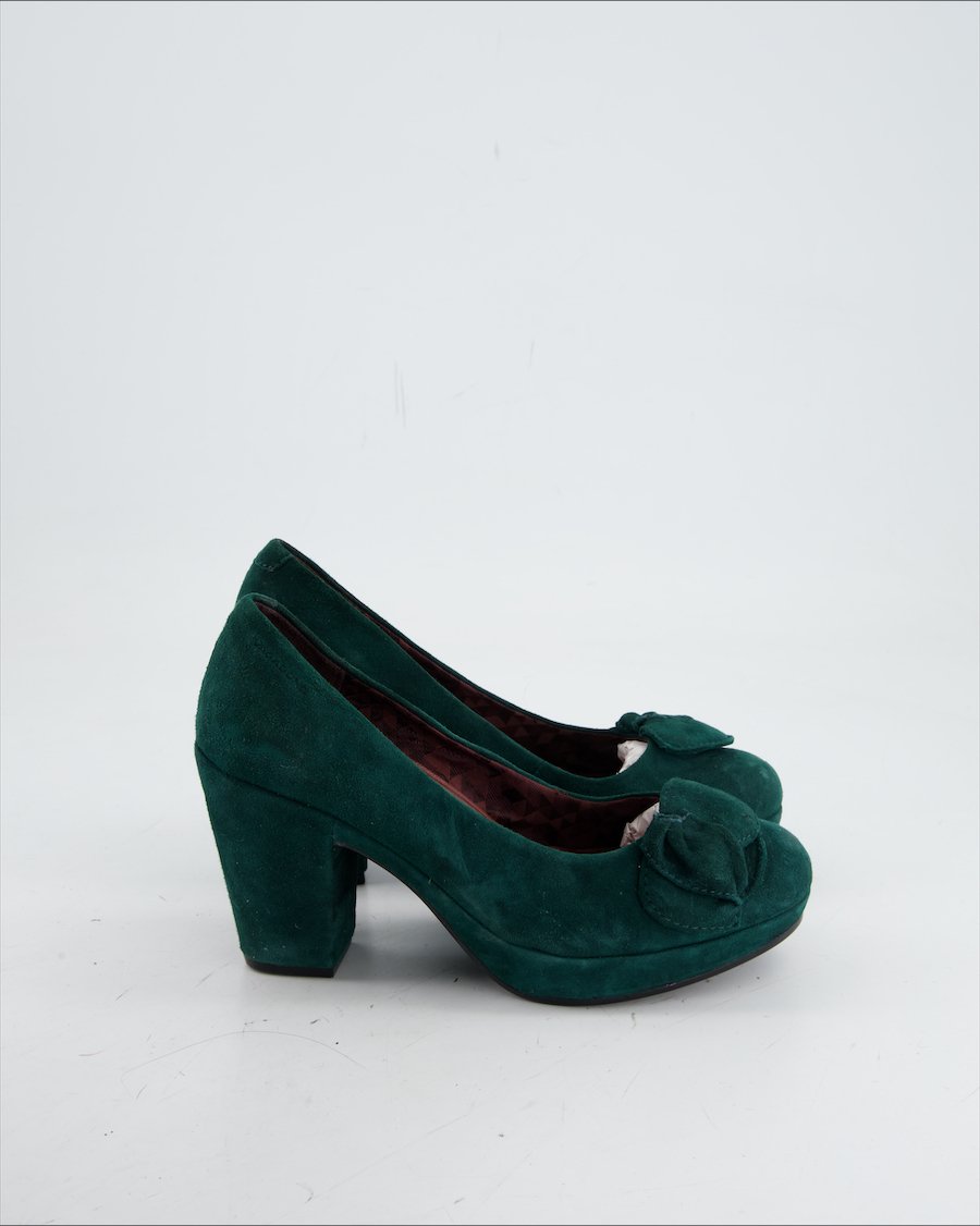 Vagabond Heels Suede Green Eu 37