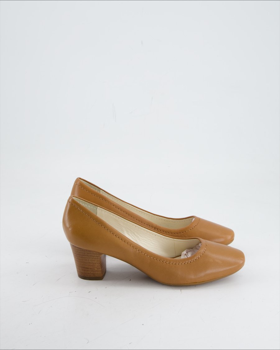 Geox Heels Leather Camel Eu 36
