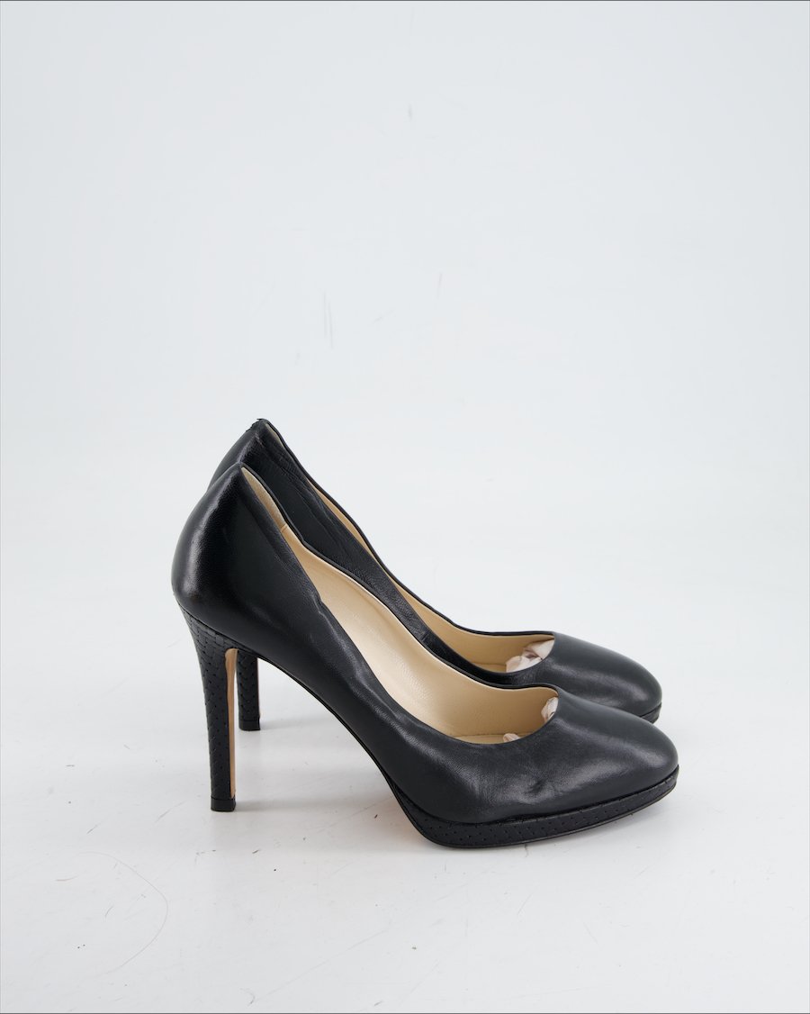 Navyboot Heels Leather Black Eu 38