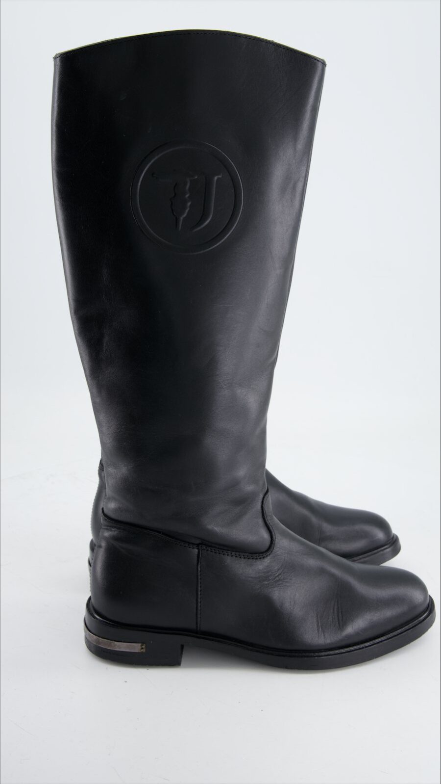 Trussardi Jeans Boots Leather Black