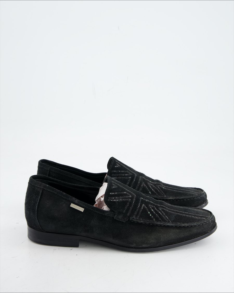 John Richmond Flats Suede Black Eu 39