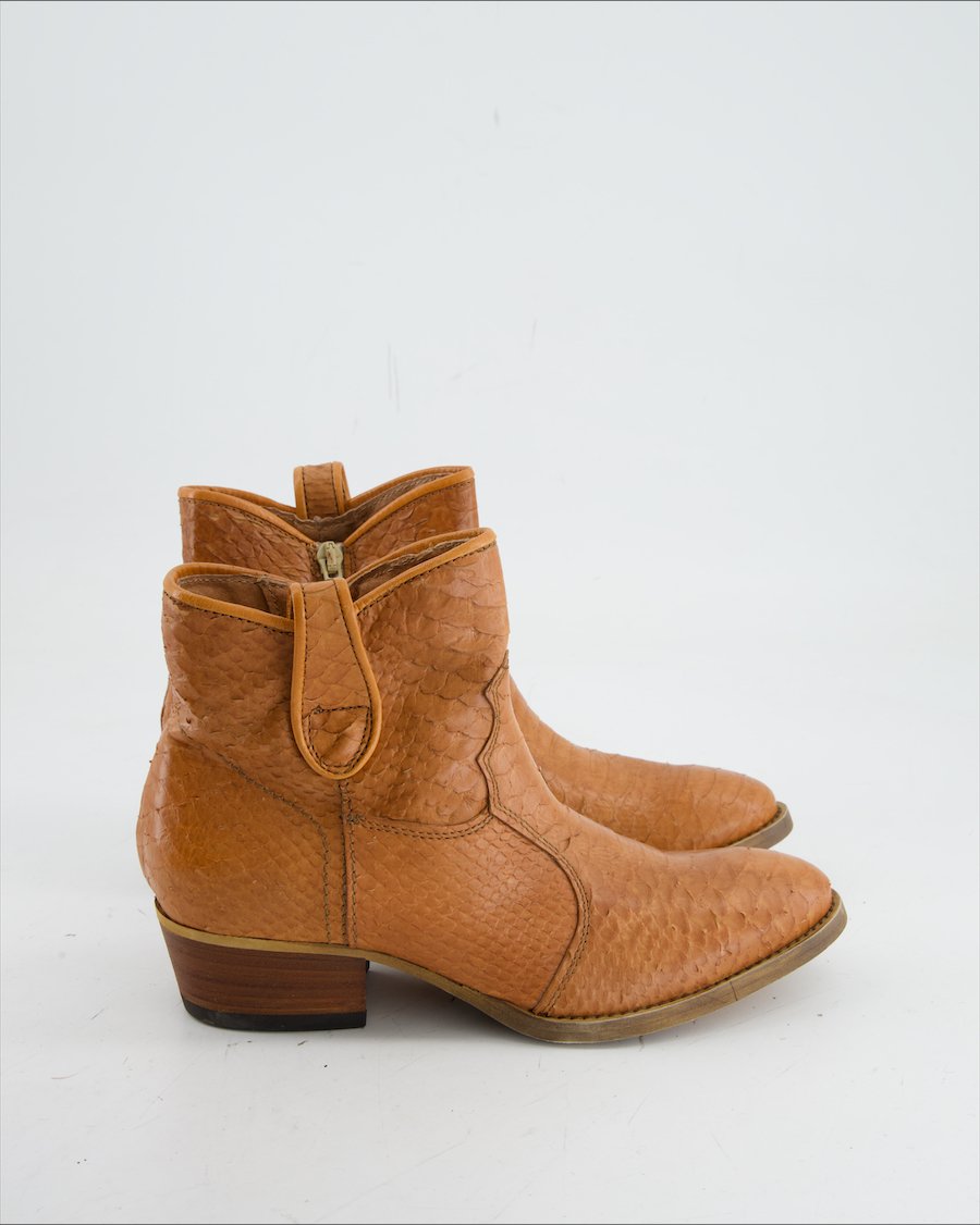 Walder Ankle Boots Leather Camel Eu 36