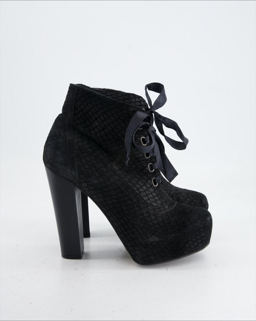 Unbranded Heels Leather Black Eu 39