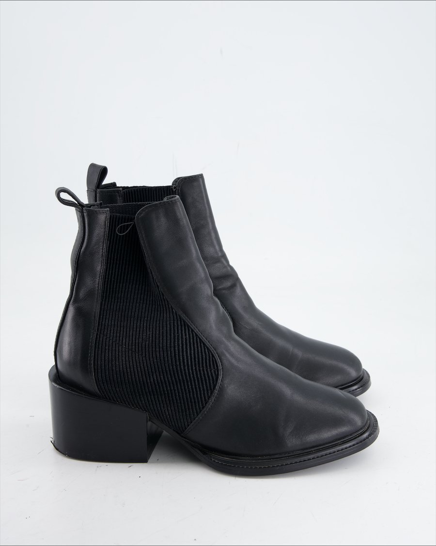 Jil Sander Ankle Boots Leather Black Eu 38