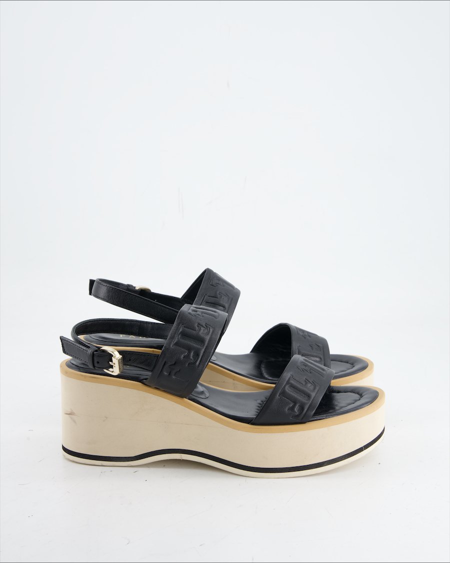 Farrutx Sandals Leather Black Eu 37