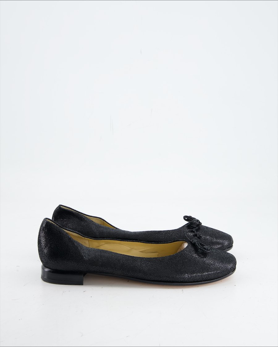 Brunate Flats Leather Black Eu 36