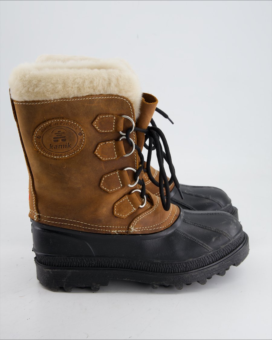Kamik Boots Leather Brown Eu 40