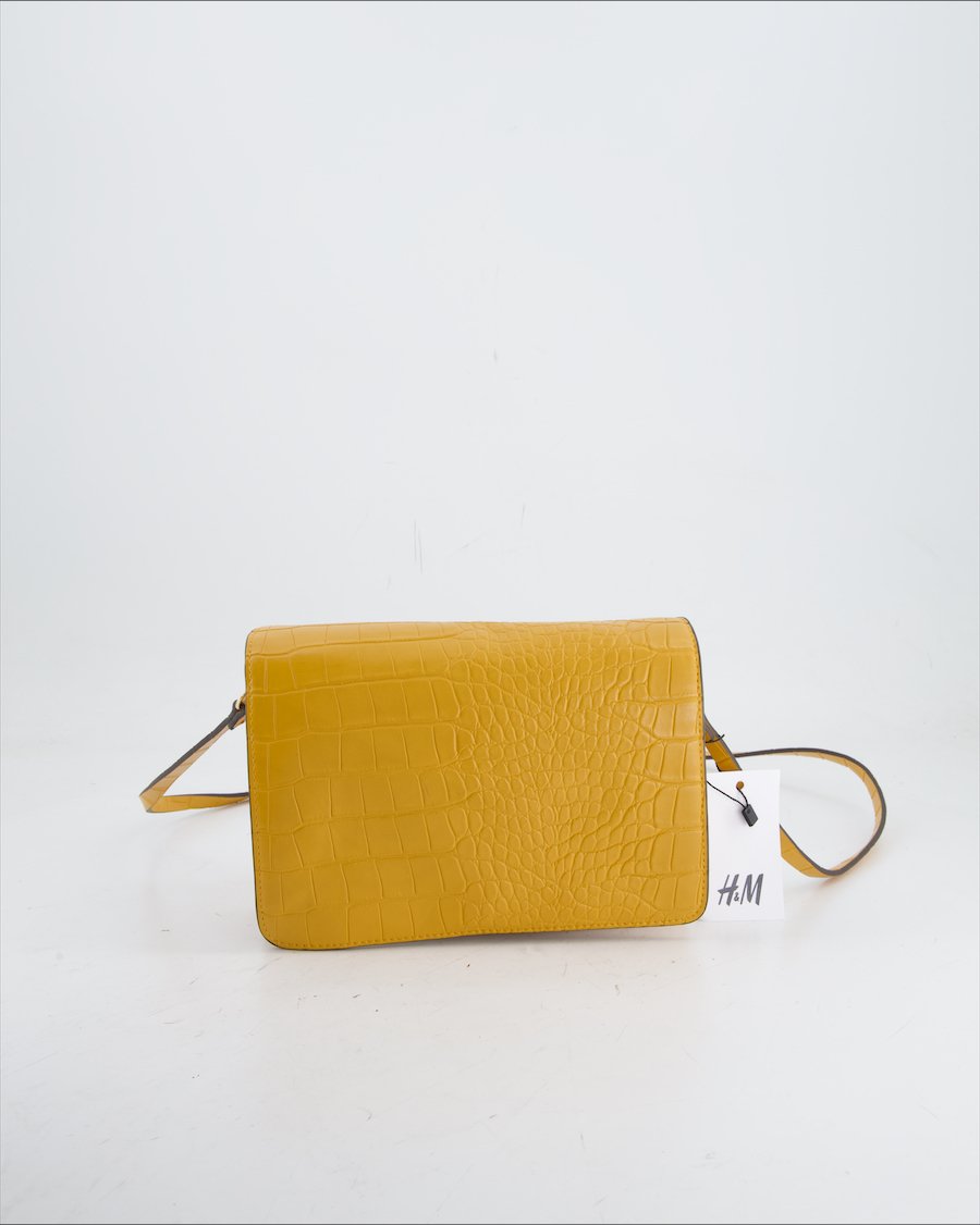 H&M Crossbody Bag Polyurethane Yellow