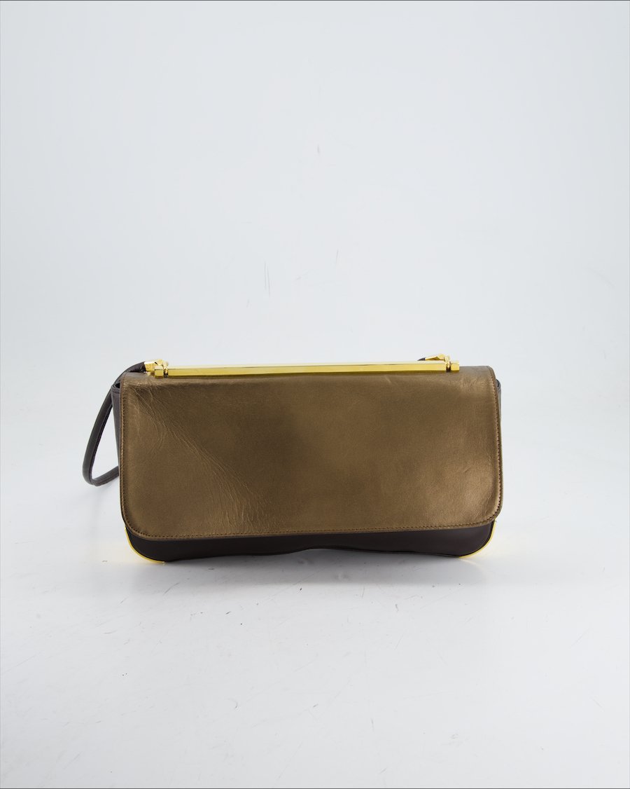 Stuart Weitzman Shoulder Bag Leather Brown