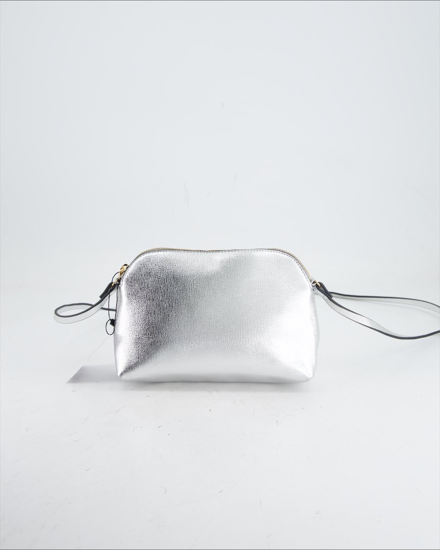 H&M Crossbody Bag Polyurethane Silver
