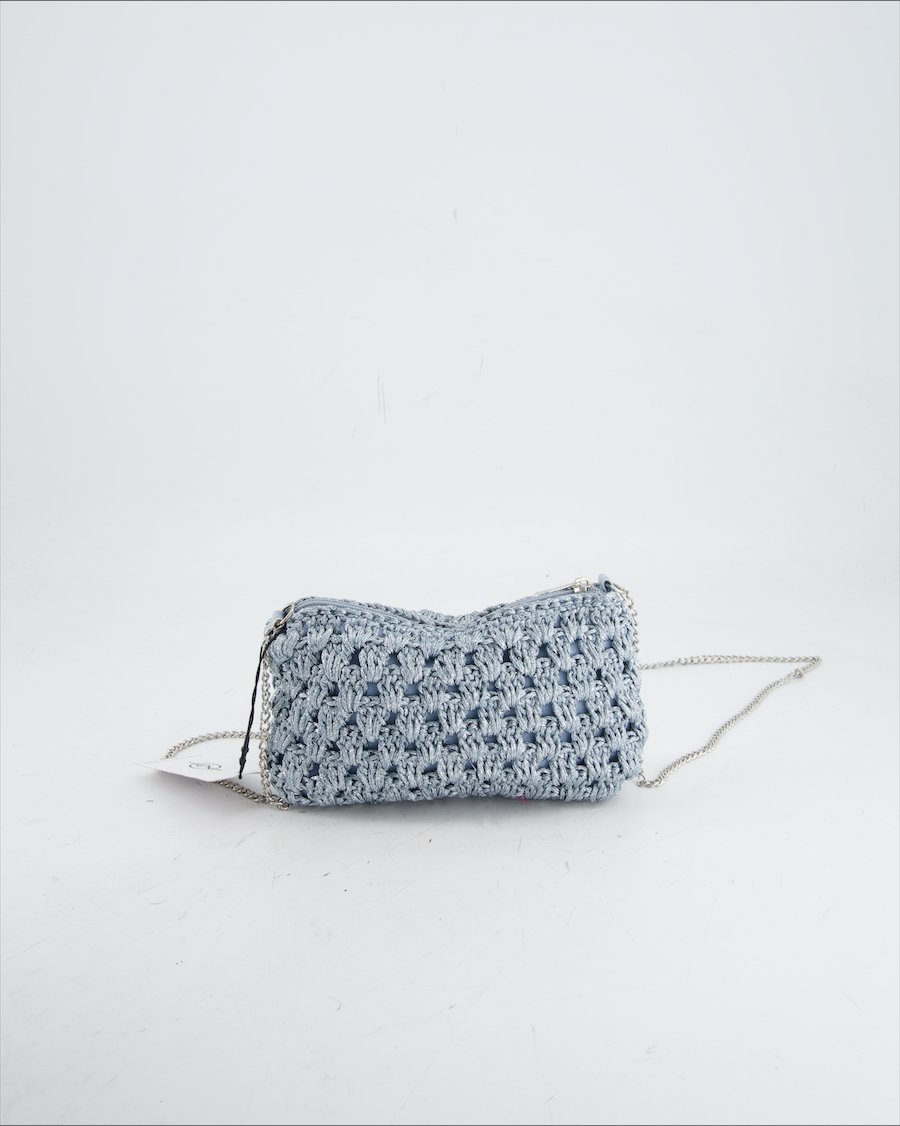 Stradivarius Crossbody Bag Cloth Turquoise
