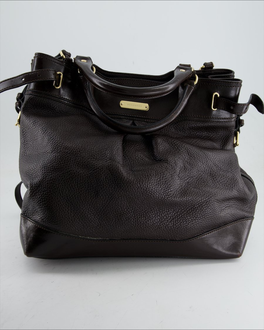 Burberry handbag Leather Brown