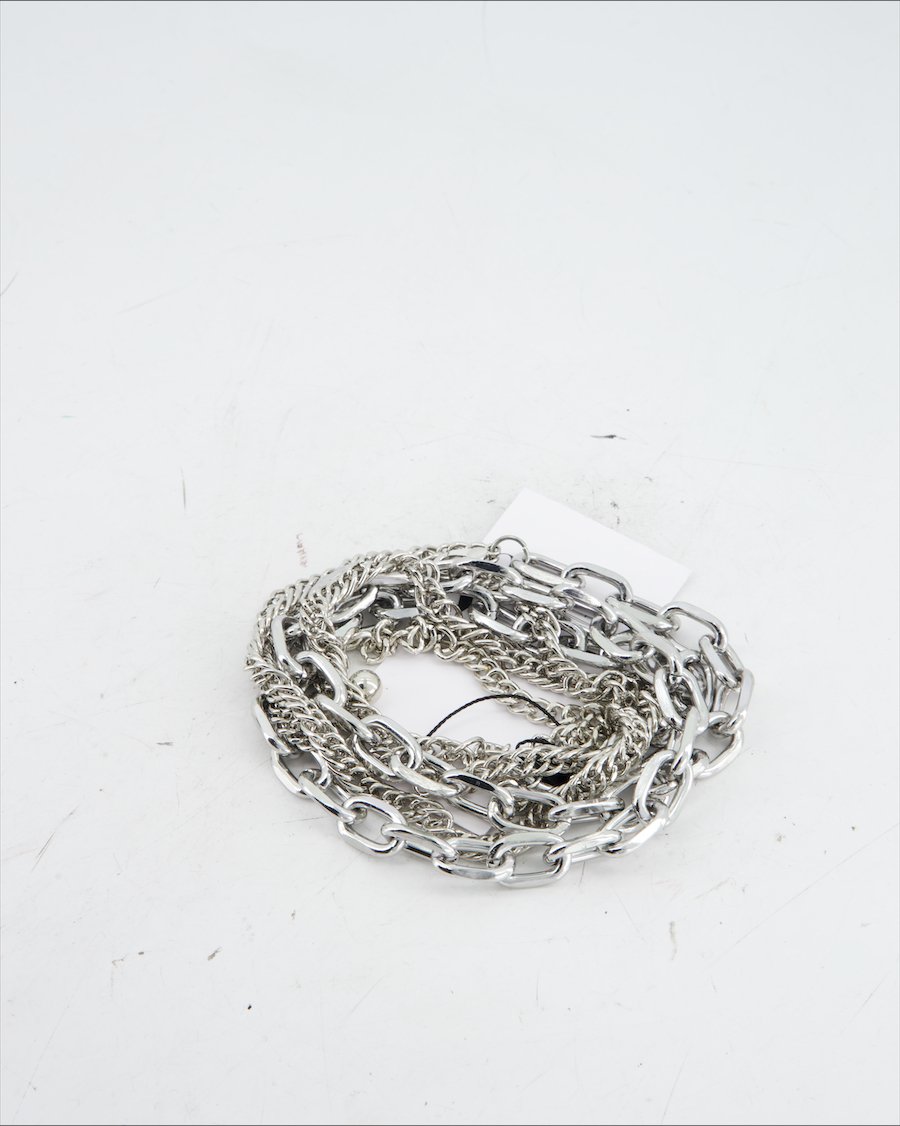 Zara Belt Plastic Silver
