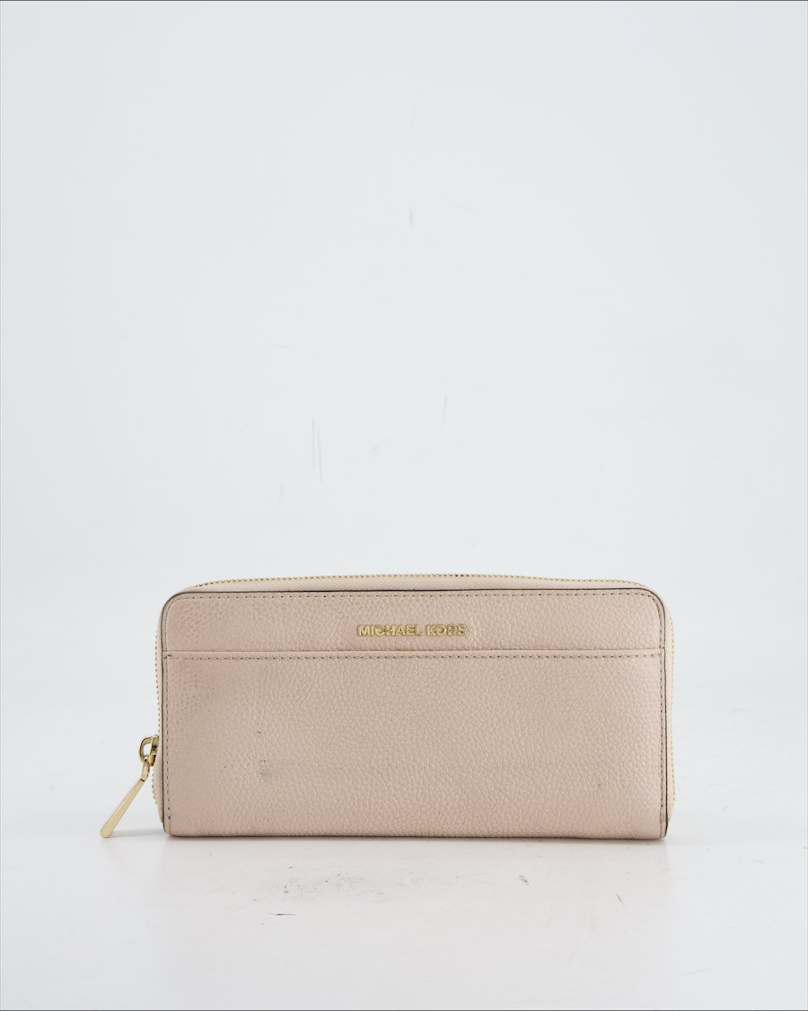 Michael Kors Wallet Leather Beige