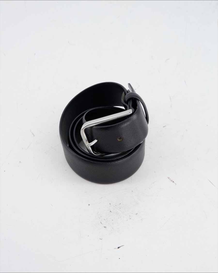 Navyboot Belt Leather Black