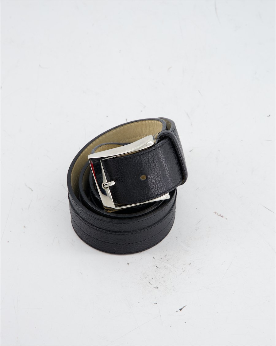 Longchamp Belt Leather Black