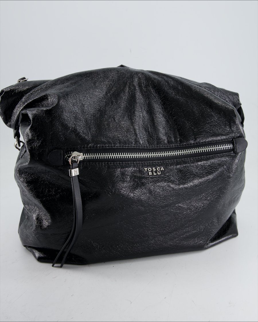 Tosca Blu Shoulder Bag Leather Black