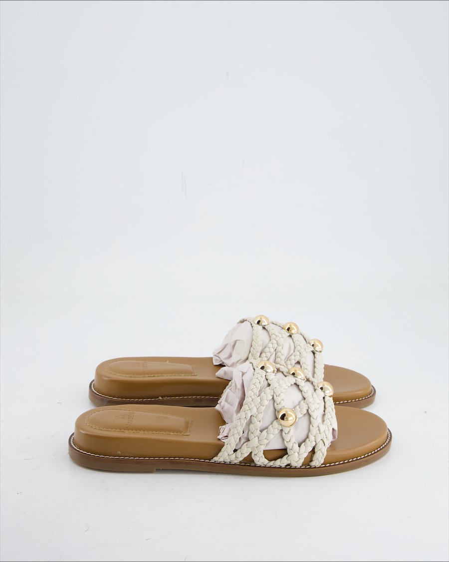 Varese Sandals Leather Beige Eu 40