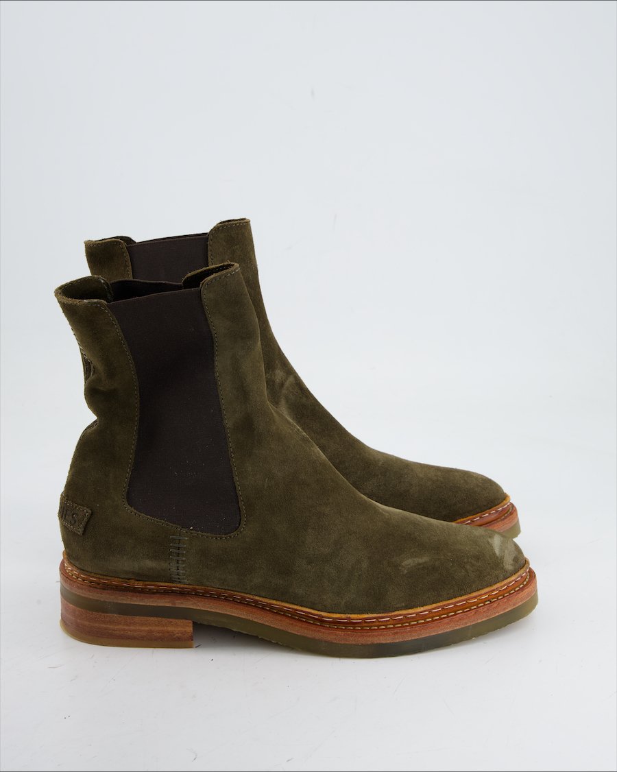Shabbies Ankle Boots Suede Khaki Eu 39