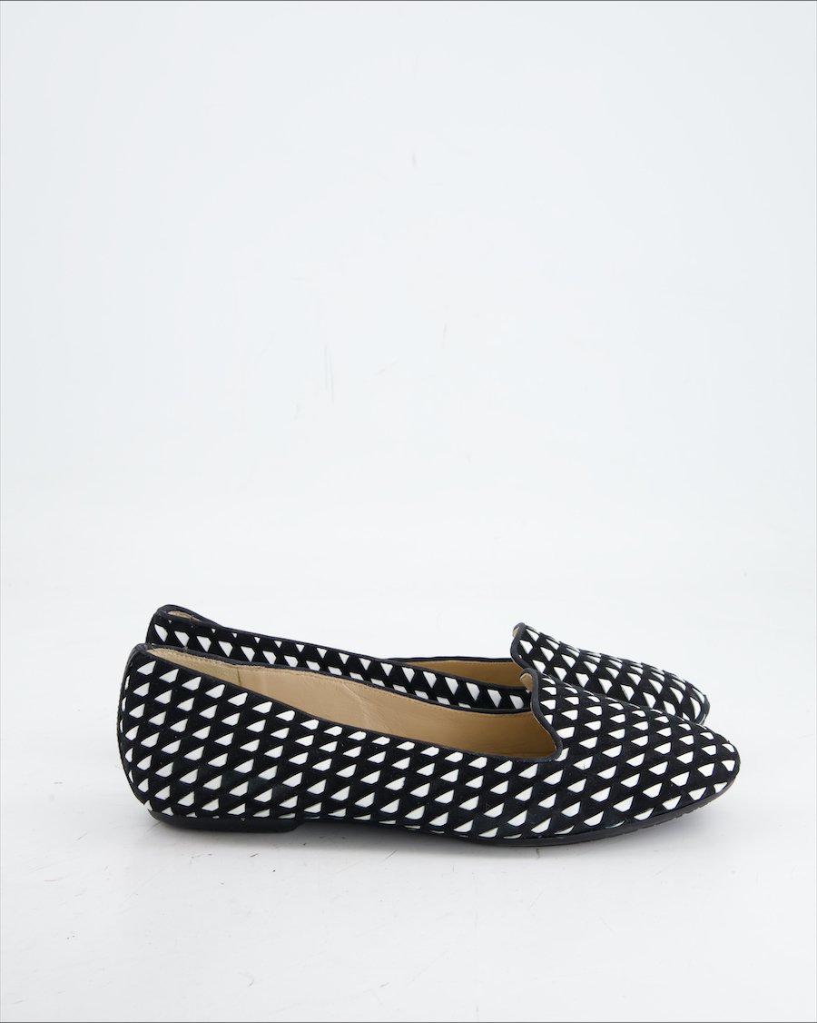 L.K.Bennett Flats Velvet Black Eu 38.5