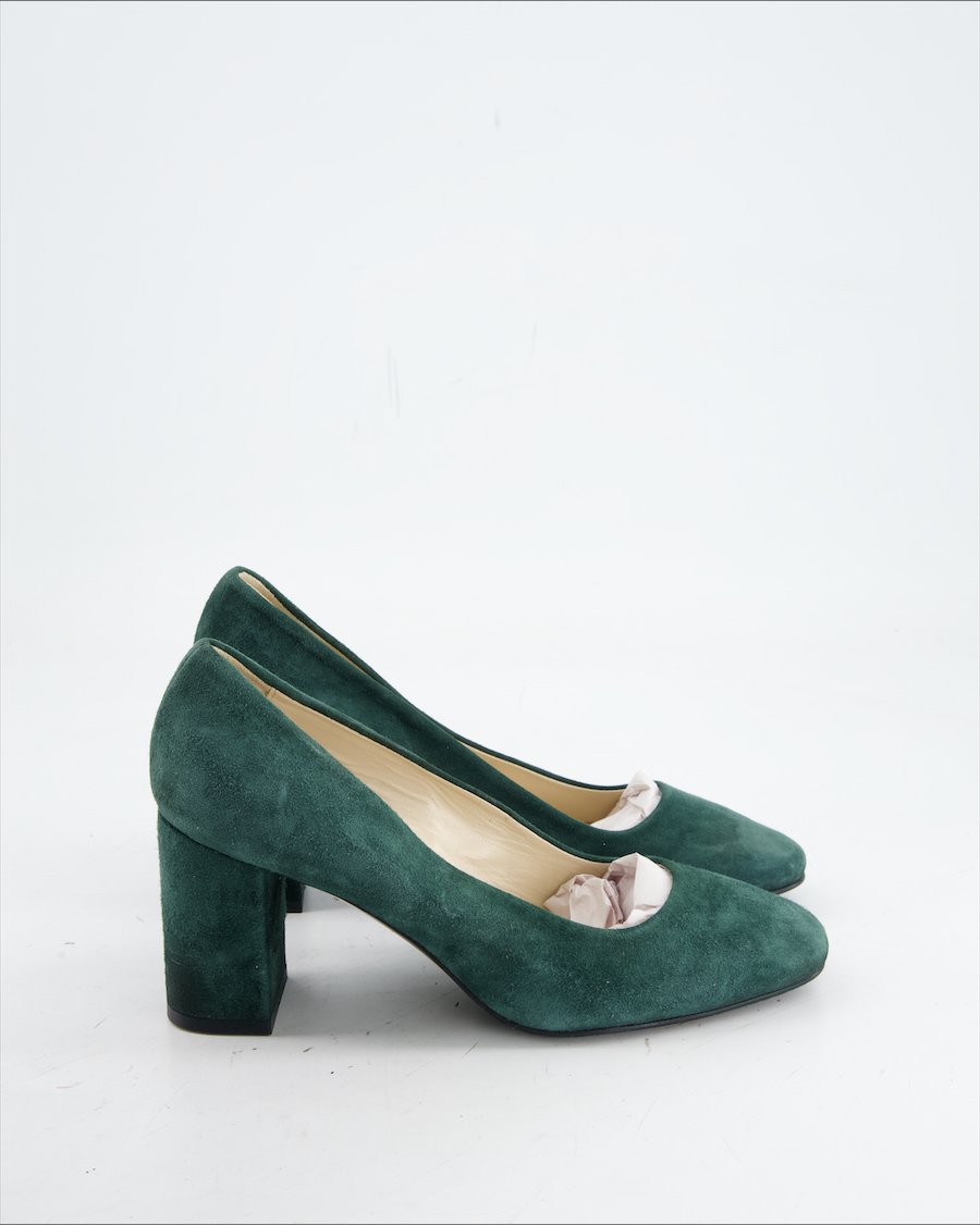Navyboot Heels Suede Green Eu 37