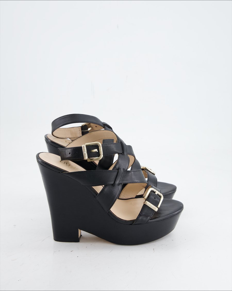 Liu Jo Heels Leather Black Eu 37