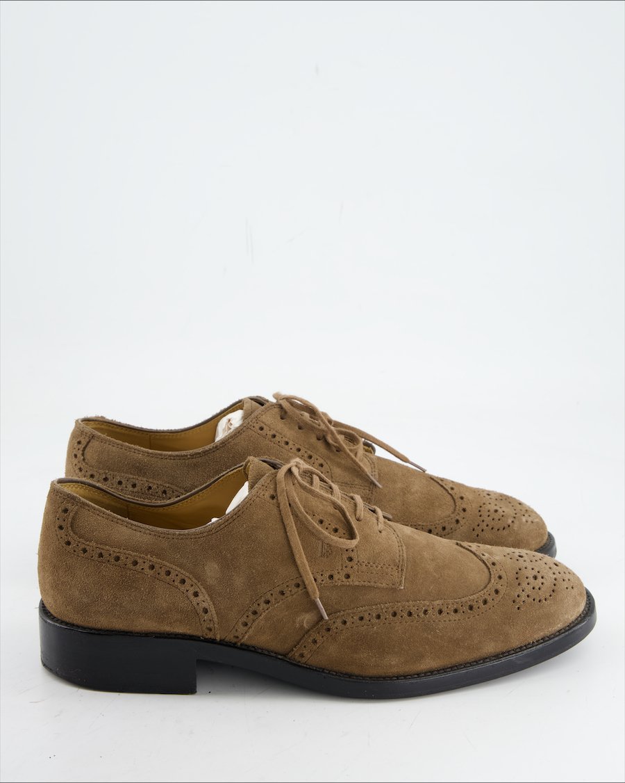 Tod's Flats Suede Brown Eu 42