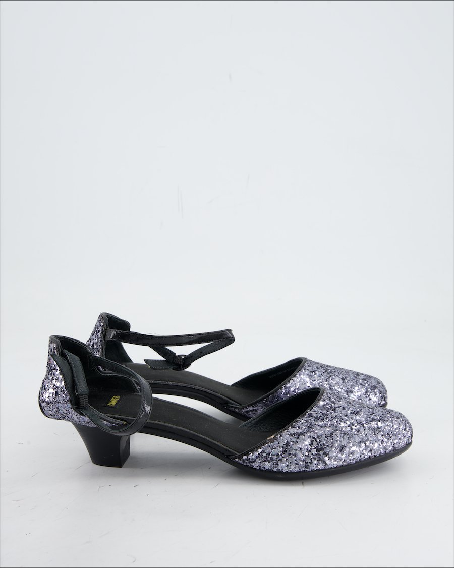 Camper Heels Leather Silver Eu 39